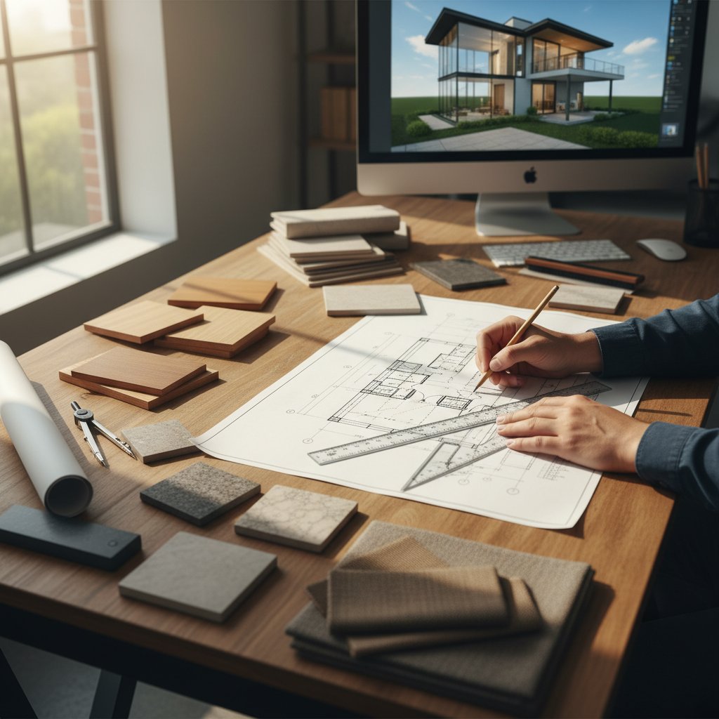 Sovepo team working on countryside house designs